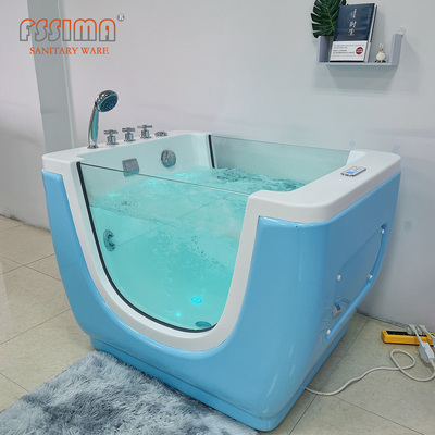 White Acrylic Baby SPA Bathtub Freestanding For Villa Apartment Hospital