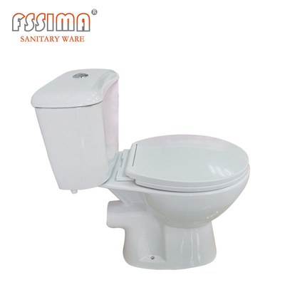 Sanitary France Two Piece WC Complete Cuvette P Trap Floor Mount Toilet