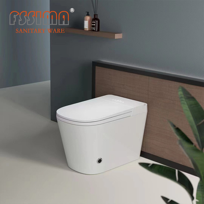 Japanese Smart Toilet Bowl Watermark White Bidet Control 40KG