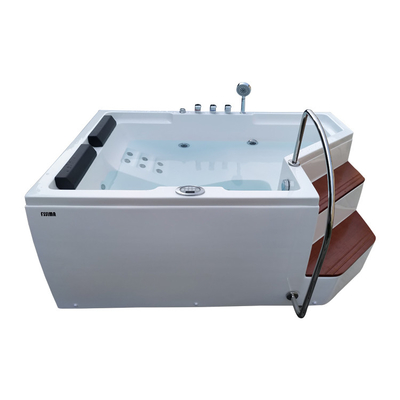 70" Soaking Free Standing Air Massage Tub Drop In Home Sitting With Stairs