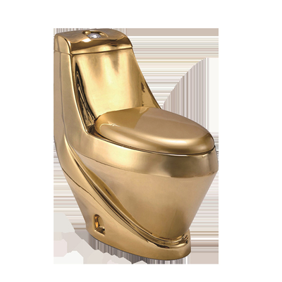 Middle East Style Sanitary Ware Floor Stand Golden Color Diamond Gold Wc Toilet Pedestal Basin Combination