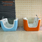 Indoor Freestanding Air Bubble Bathtub White Color Acrylic Baby Tub
