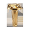 Middle East Style Sanitary Ware Floor Stand Golden Color Diamond Gold Wc Toilet Pedestal Basin Combination